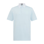 Asher Golf Herringbone Polo - Ice