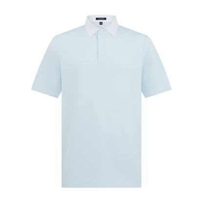 Asher Golf Herringbone Polo Ice