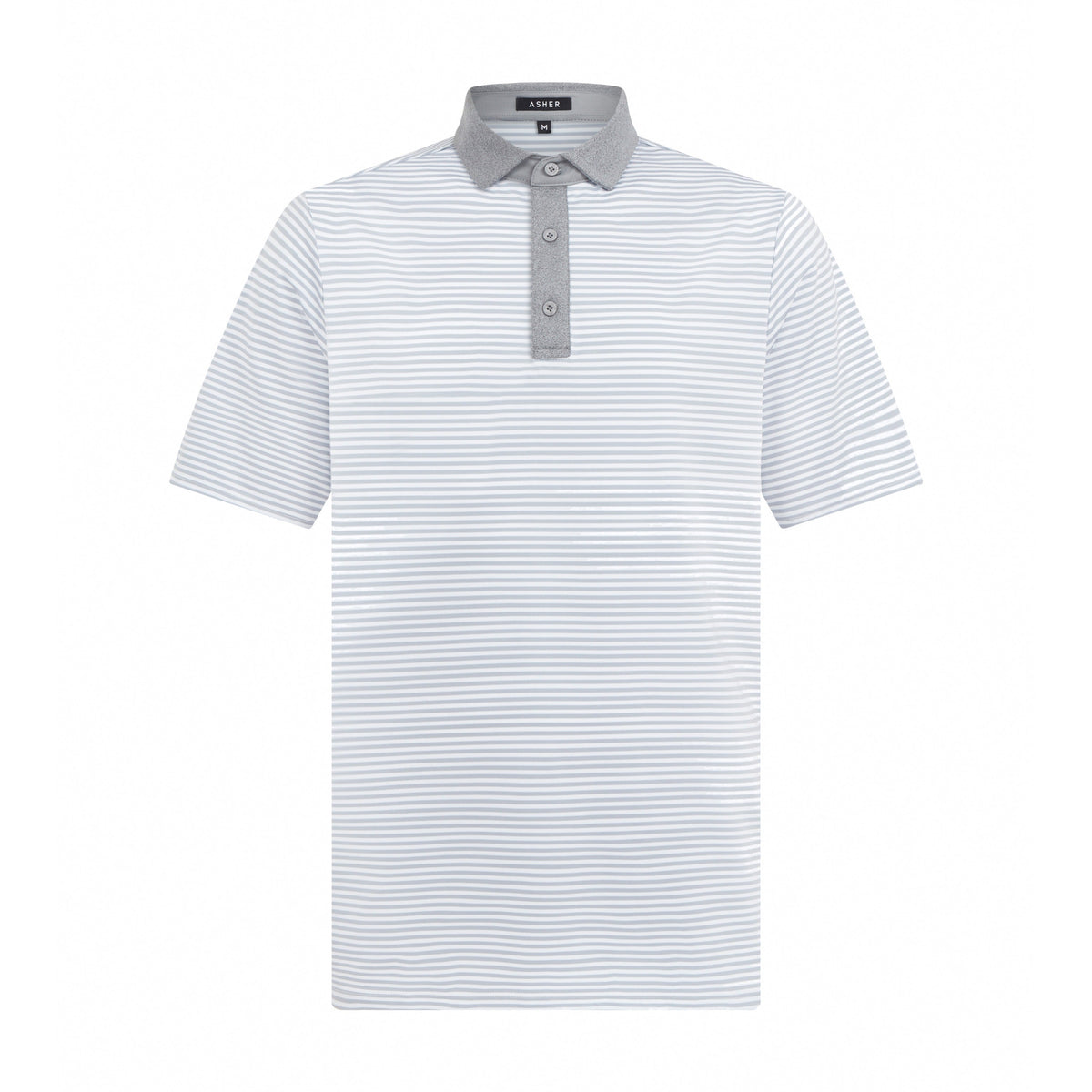 Asher Golf Traverse Polo Heather Grey