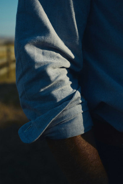 Rivay Bridges Oxford Workshirt in Navy