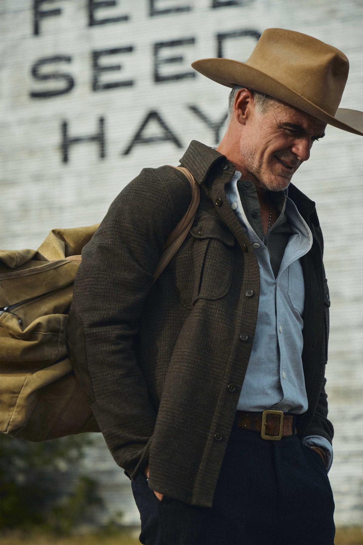 Rivay Bridges Oxford Workshirt in Olive
