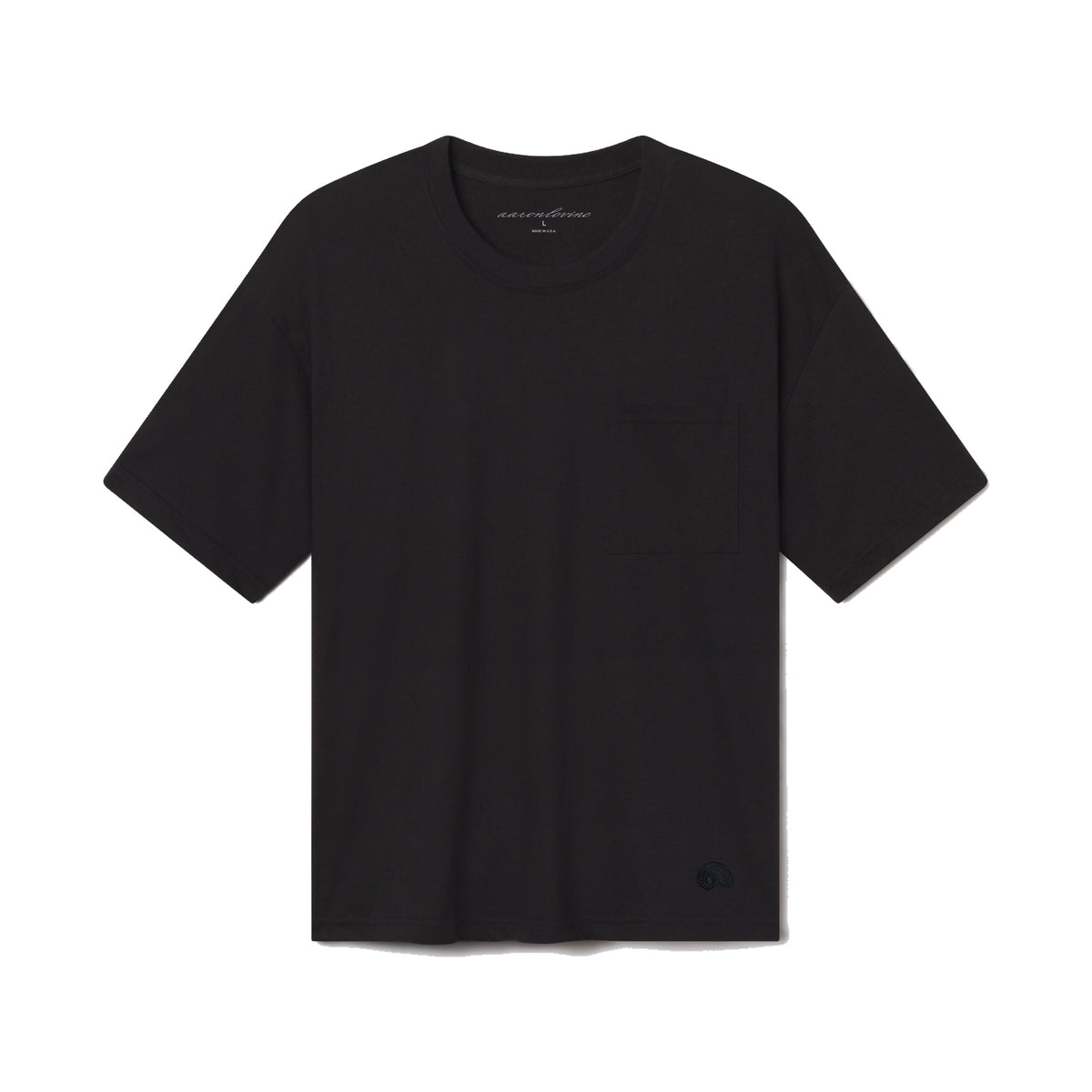 Aaron Levine Boxy Pocket T-Shirt BLACK
