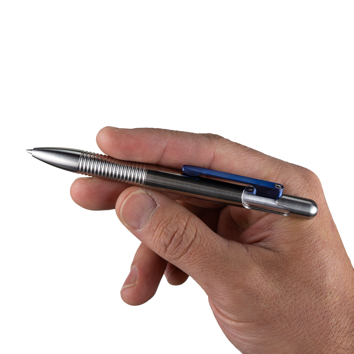 Machine Era Bolt Field Pen Stainless | Blue Ti Clip