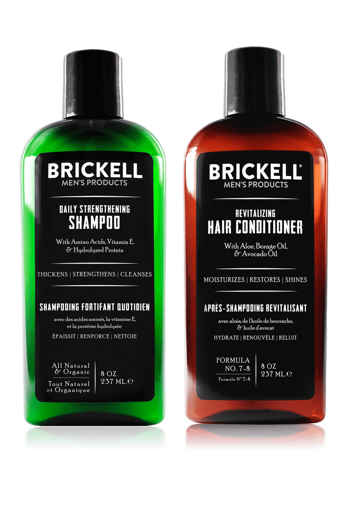 Brickell Daily Revitalizing Men's Hair Care Routine