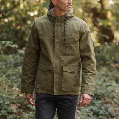 Bridge & Burn Olive Waxed Canvas Marshall Jacket