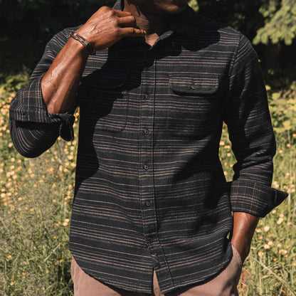 Cole Slim Shirt / Raven Stripe