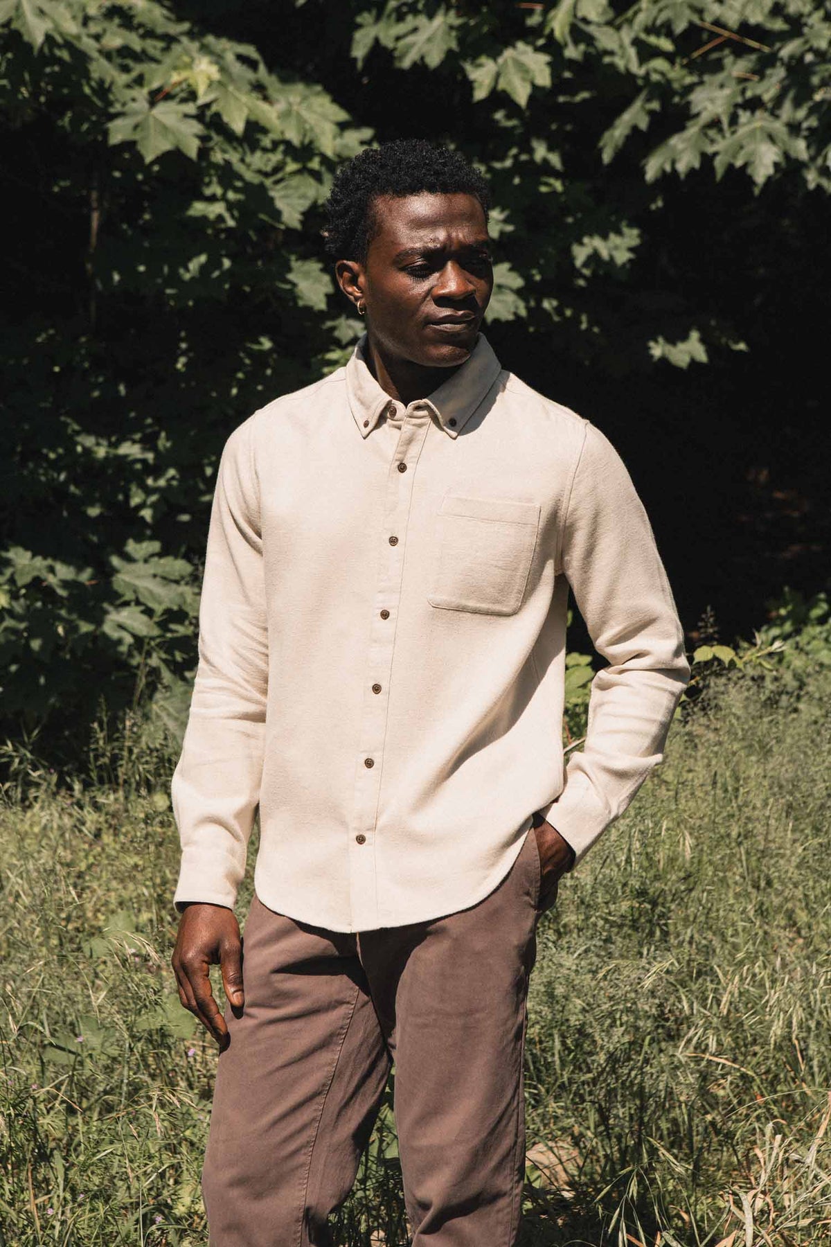Bridge & Burn Sutton Slim Shirt / Fawn Flannel