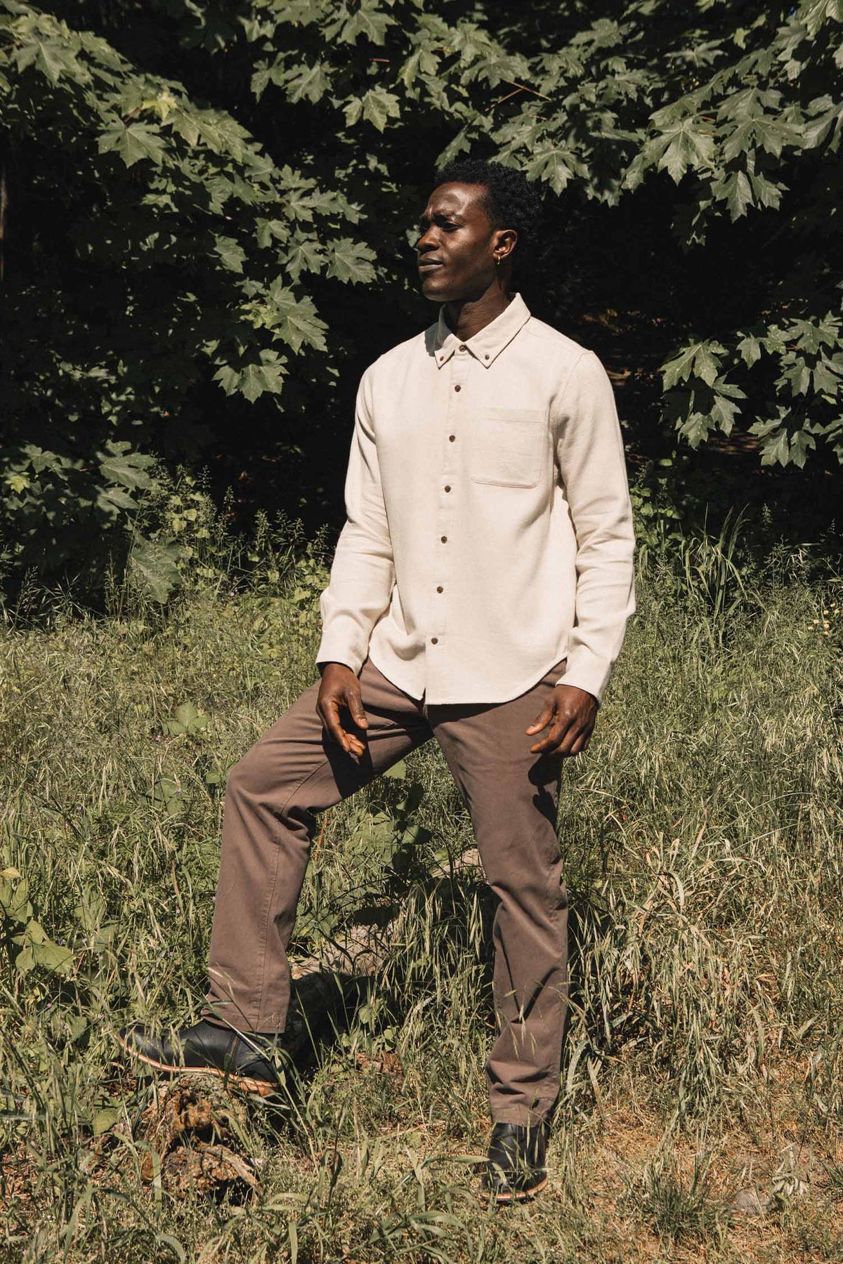 Bridge & Burn Sutton Slim Shirt / Fawn Flannel