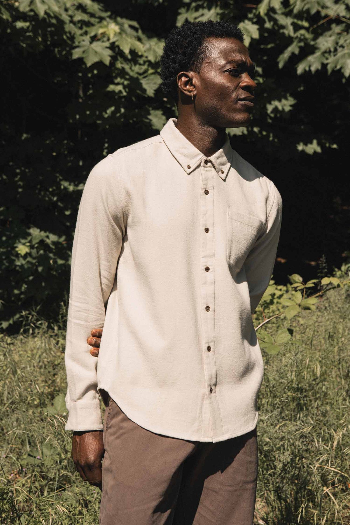 Bridge & Burn Sutton Slim Shirt / Fawn Flannel