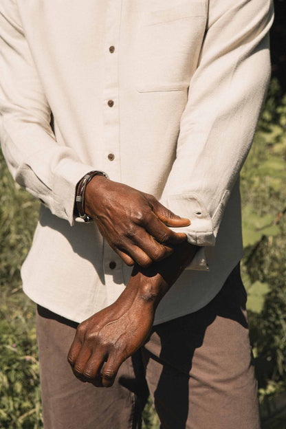 Bridge & Burn Sutton Slim Shirt / Fawn Flannel