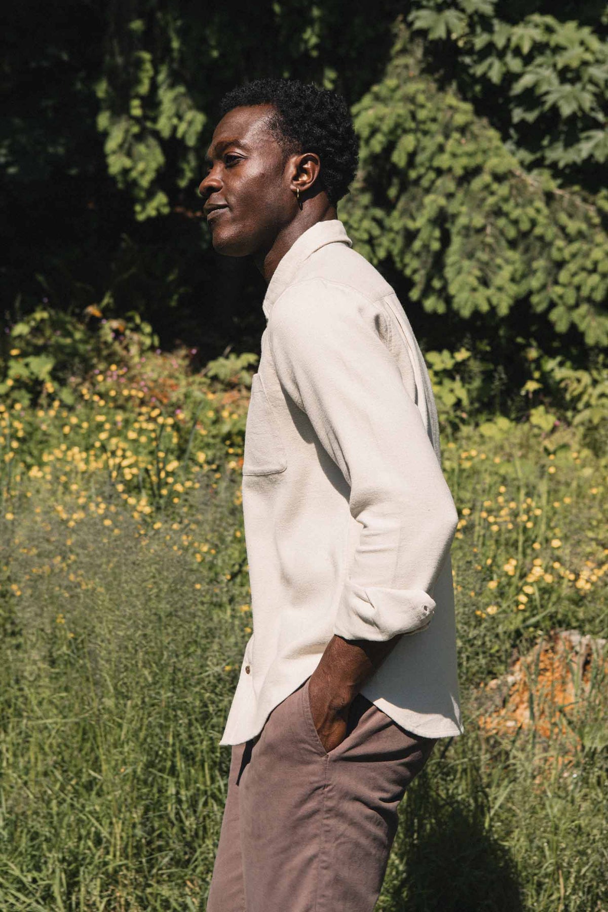 Bridge & Burn Sutton Slim Shirt / Fawn Flannel