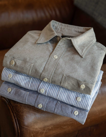 Rivay Bridges Oxford Workshirt in Olive