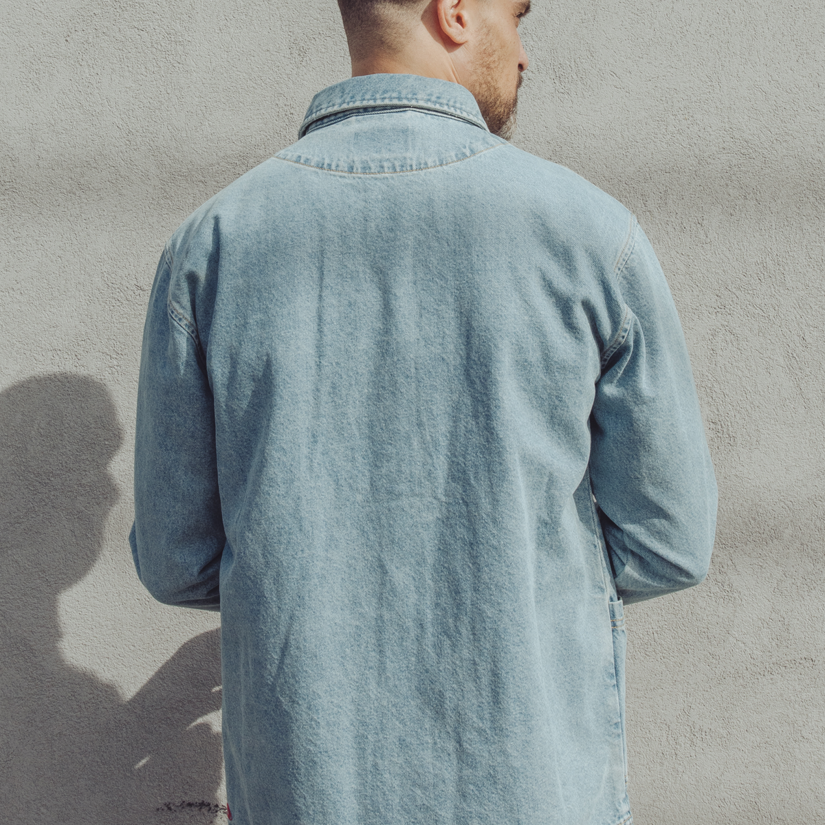 Imperfects Cunningham Coat in Primo Denim