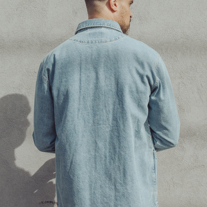 Imperfects Cunningham Coat in Primo Denim