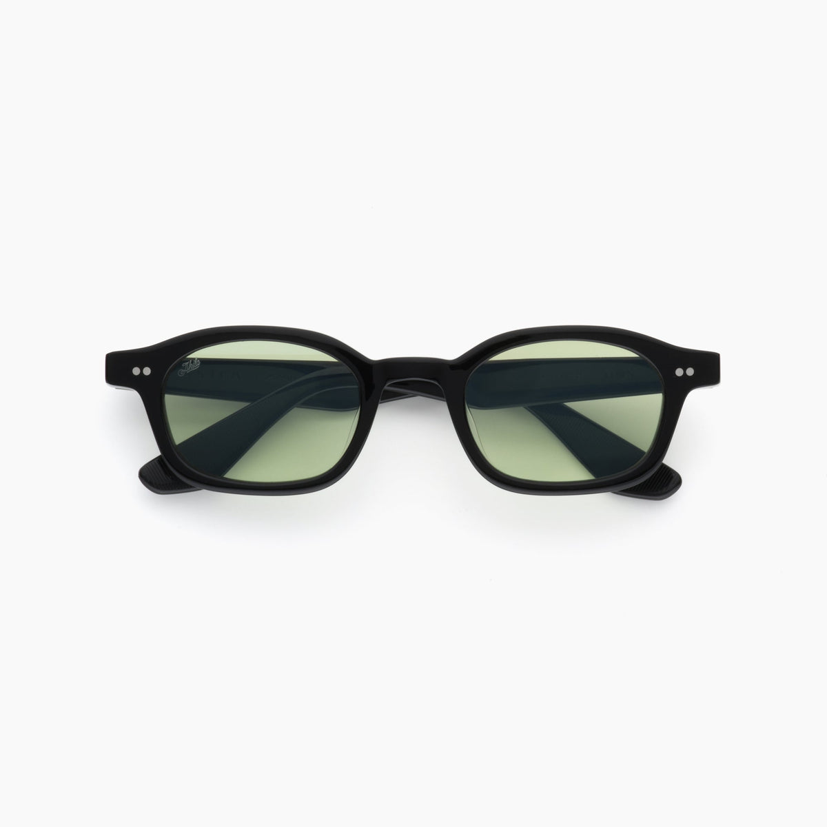 Akila Ceres Sunglasses Black Lt Green