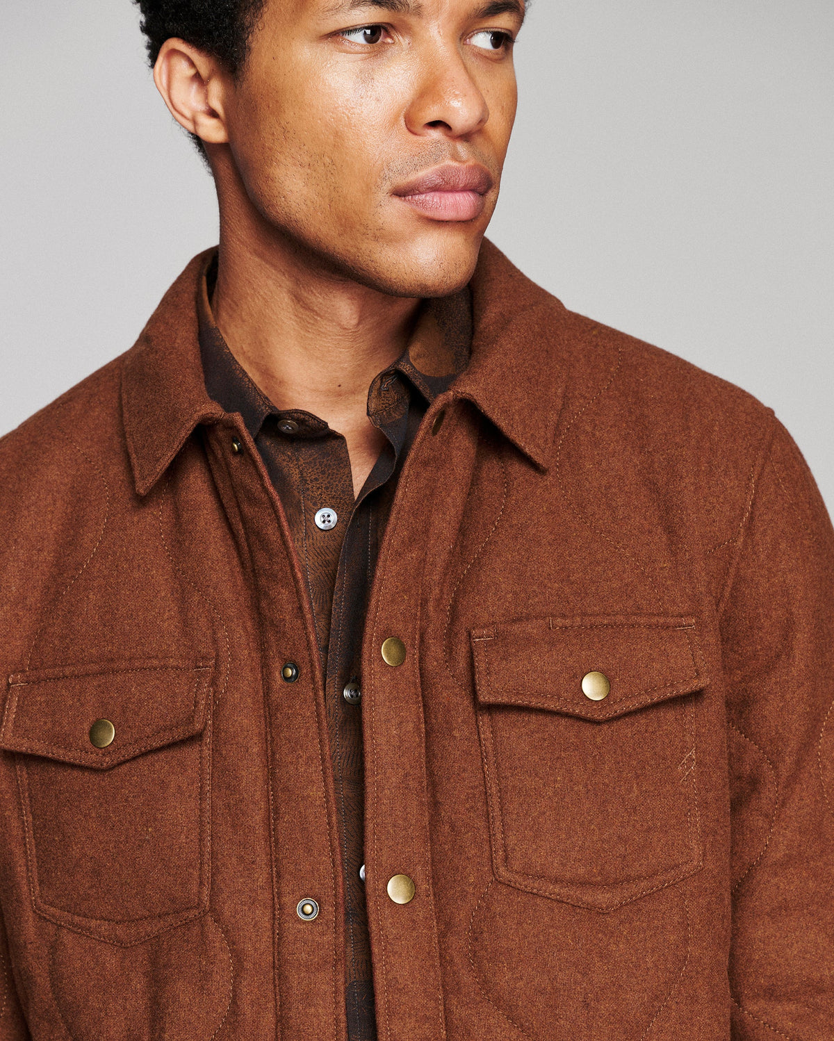 Billy Reid Onion Quilted Theo Shirt Jacket