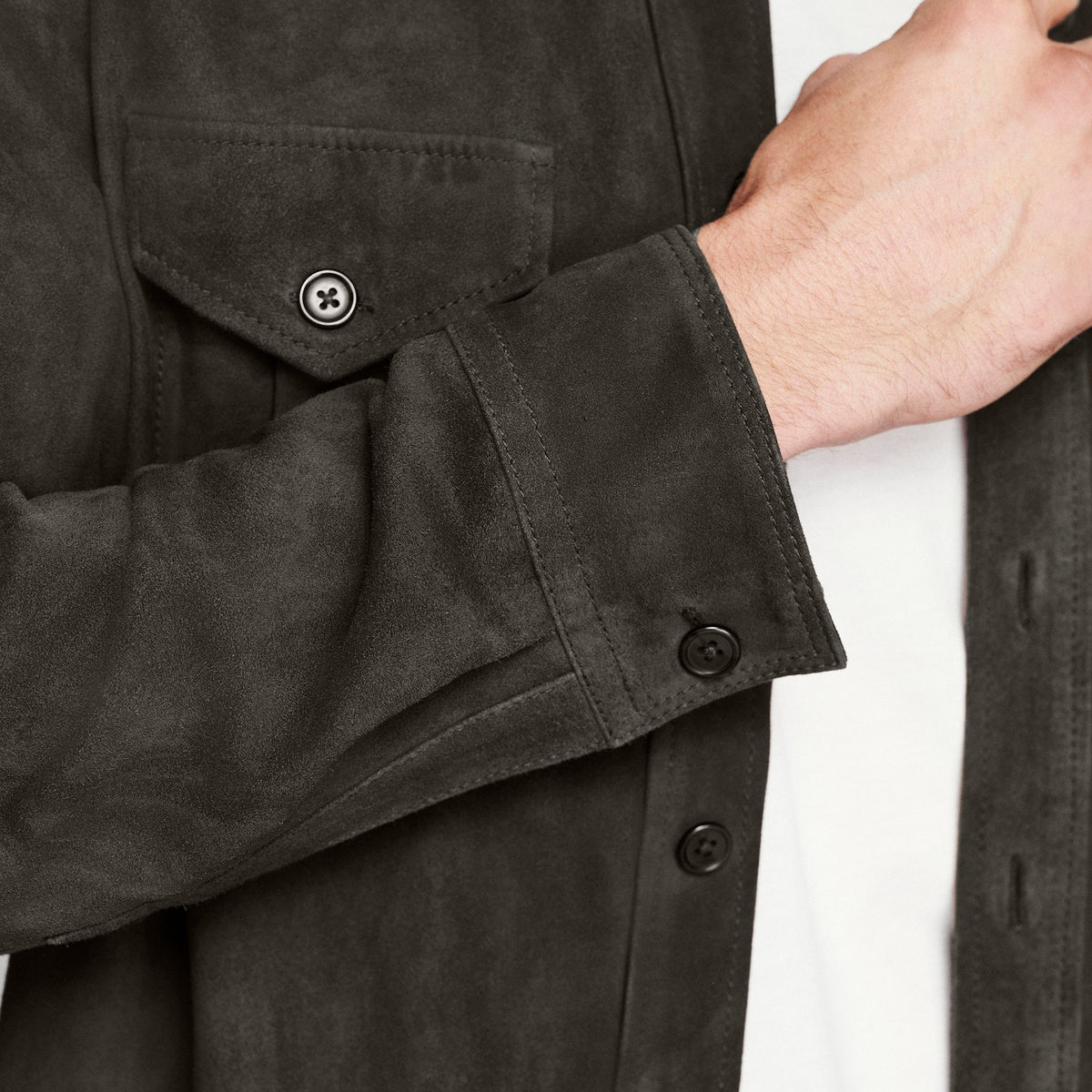 Billy Reid Featherweight Suede Scout Shirt
