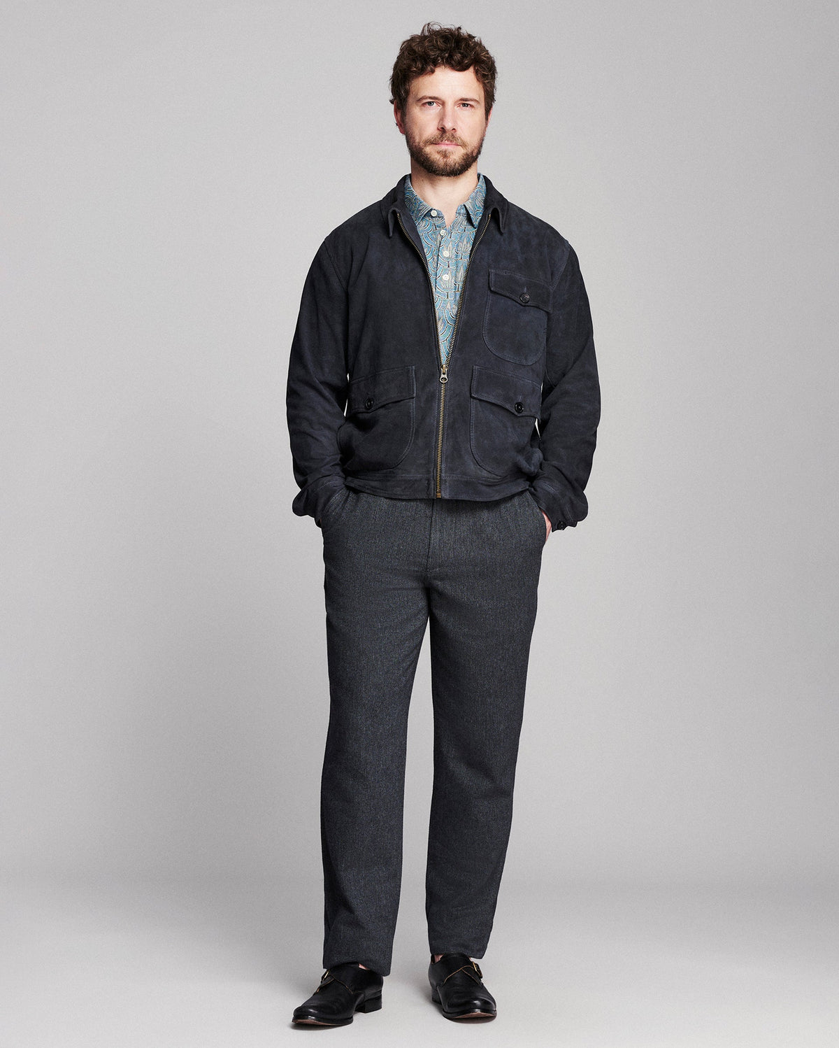 Billy Reid Suede Dutton Jacket