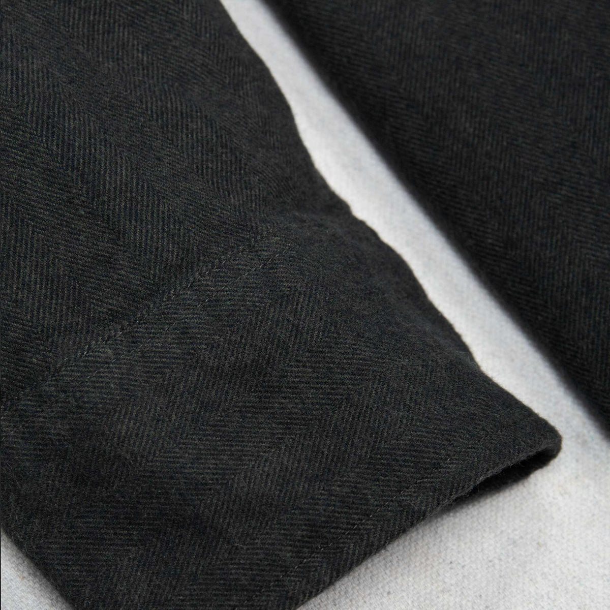 Rivay Cortina Brushed Cotton Camp Shirt in Dark Olive