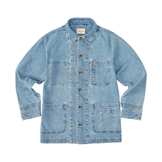 Imperfects Cunningham Coat in Primo Denim 67 Patina
