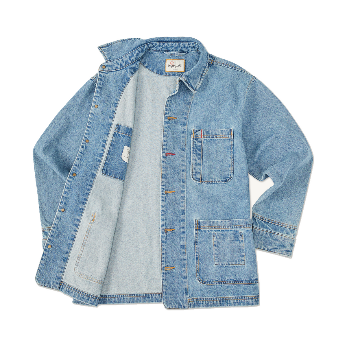 Imperfects Cunningham Coat in Primo Denim