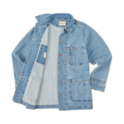 Imperfects Cunningham Coat in Primo Denim