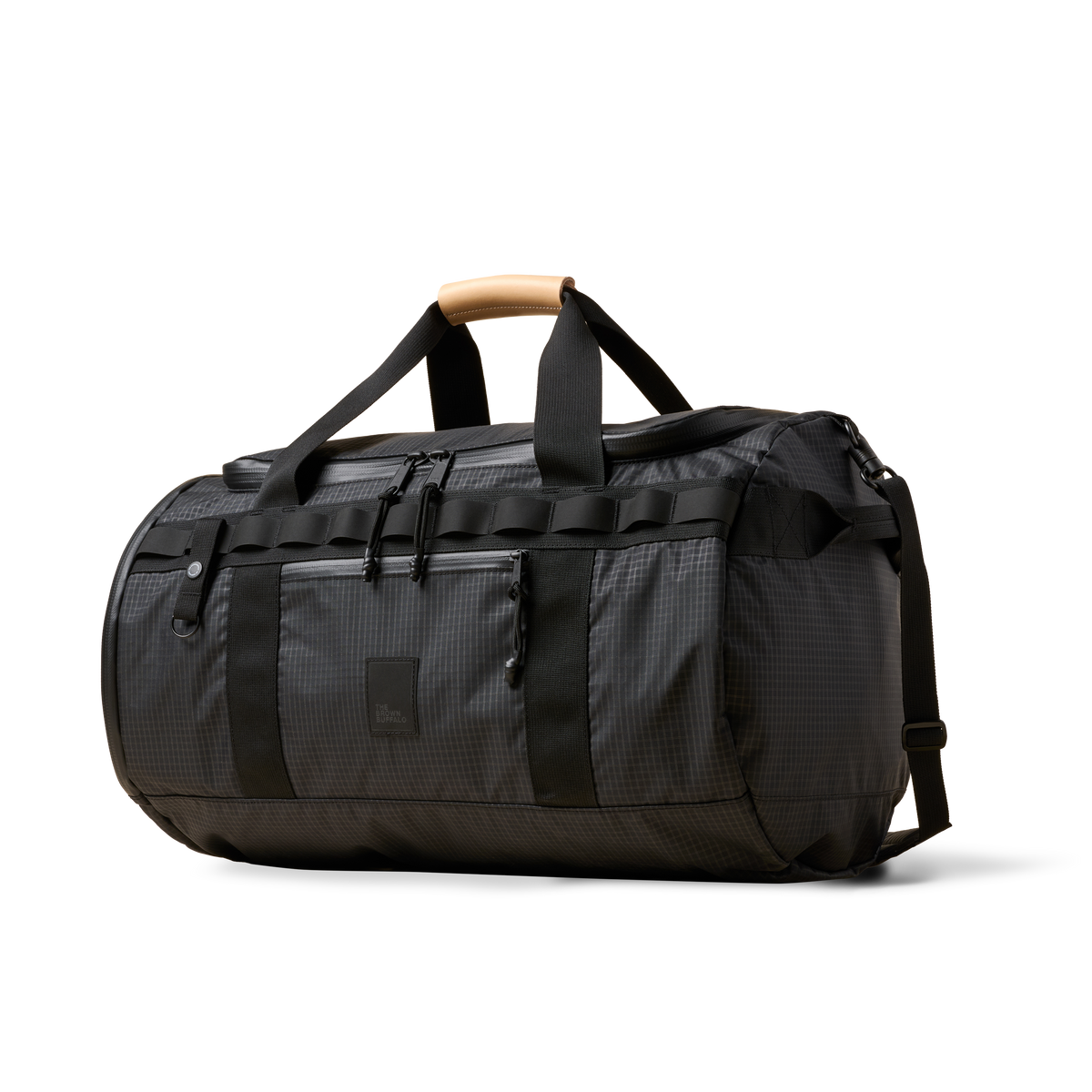 The Brown Buffalo Duffalo Duffle Bag Black Grid