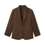 AARON LEVINE WORKWEAR SUIT JACKET - BROWN