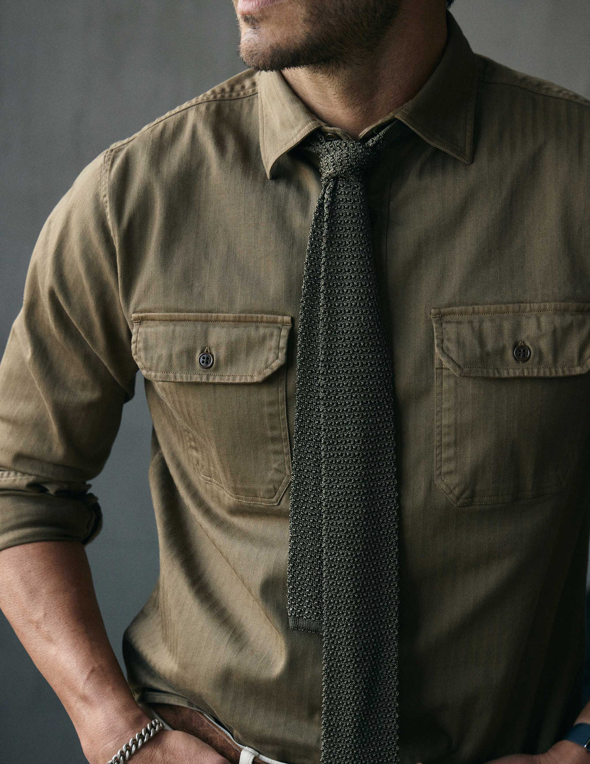 Rivay Enfield Officer's Shirt in Bronze