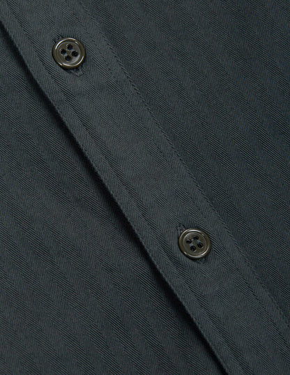 Rivay Enfield Officer's Shirt in Faded Black