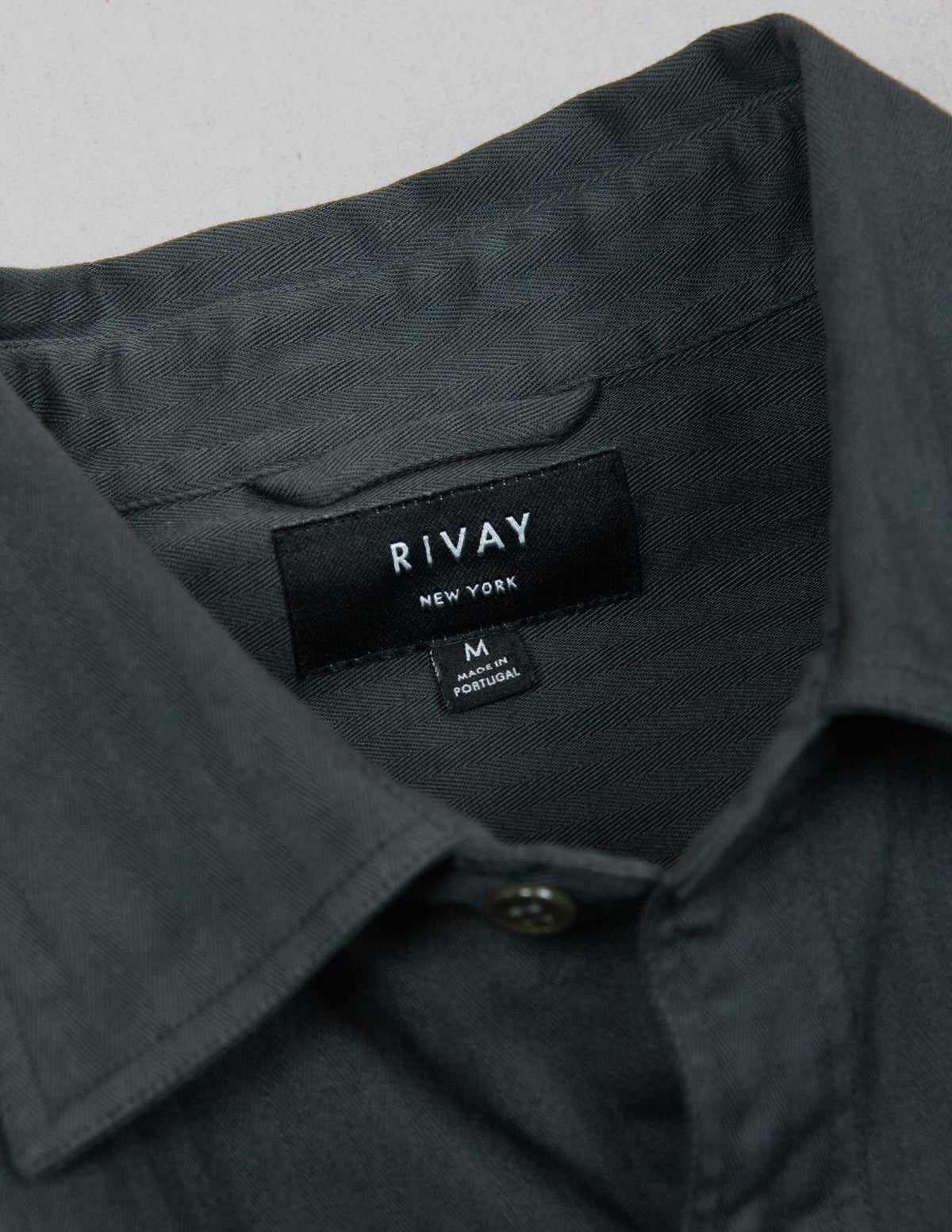Rivay Enfield Officer's Shirt in Faded Black