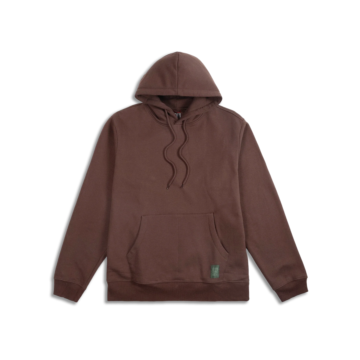 Topo Designs Alpine High Label Hoodie - Dark Brown Dark Brown