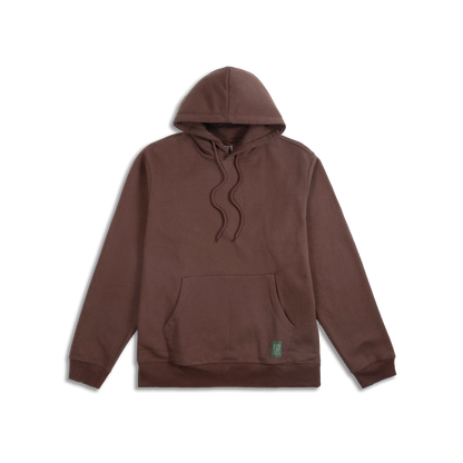 Topo Designs Alpine High Label Hoodie - Dark Brown Dark Brown