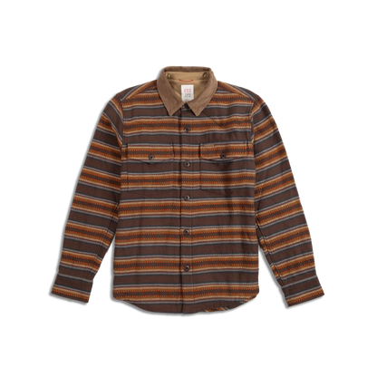 Topo Designs Mountain Shirt Jacket - Dark Brown Stripe Dark Brown Stripe