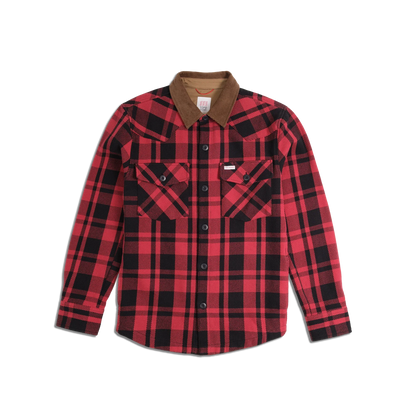 Topo Designs Mountain Shirt Jacket - Garnet Garnet Black Multi