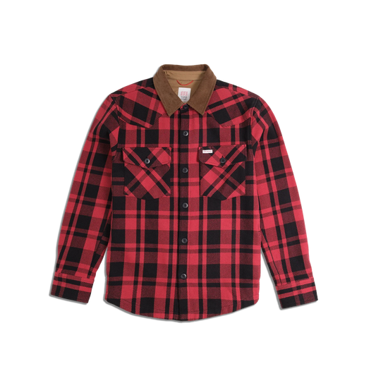 Topo Designs Mountain Shirt Jacket - Garnet Garnet Black Multi