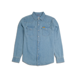Topo Designs Mountain Shirt Long Sleeve Denim - Light Denim