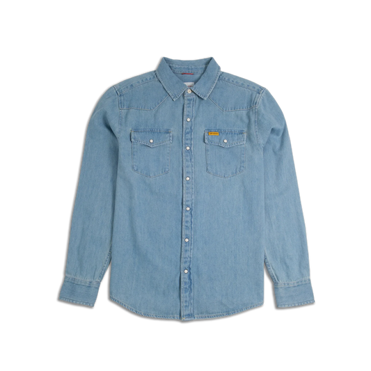 Topo Designs Mountain Shirt Long Sleeve Denim Light Denim