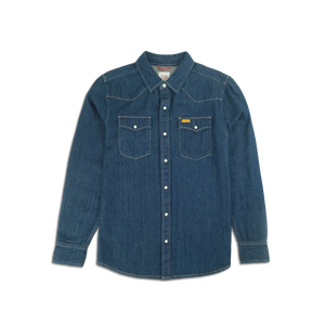 Topo Designs Mountain Shirt Long Sleeve Denim Dark Denim
