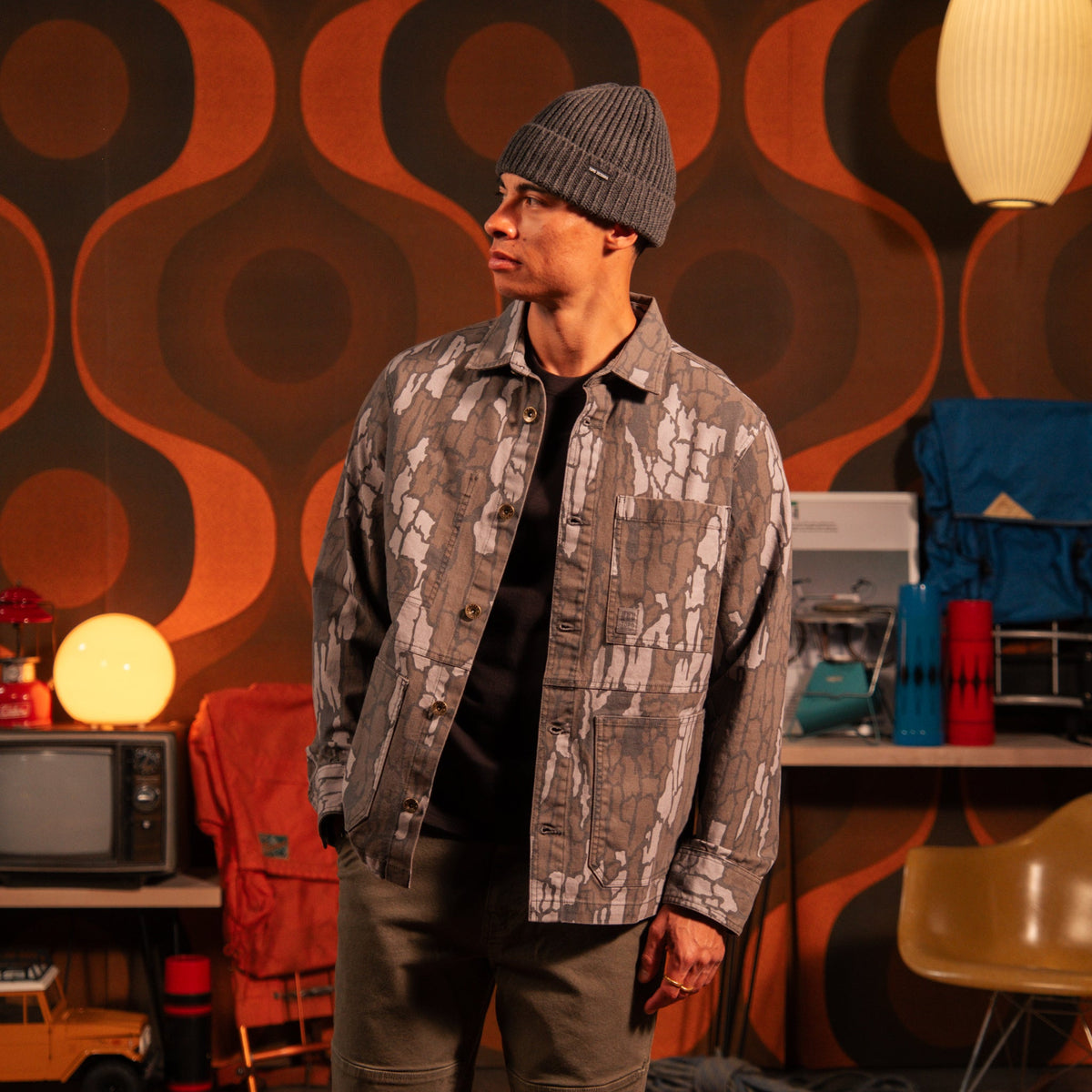 Topo Designs Utility Jacket - Tree Bark Camo