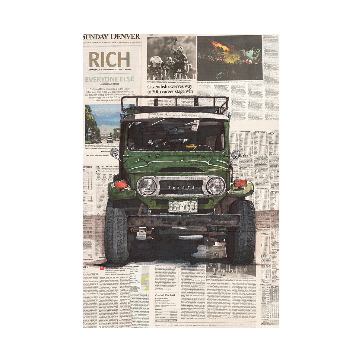 FJ40 No.1 — 18x24 Fine Art Print 18" x 24"