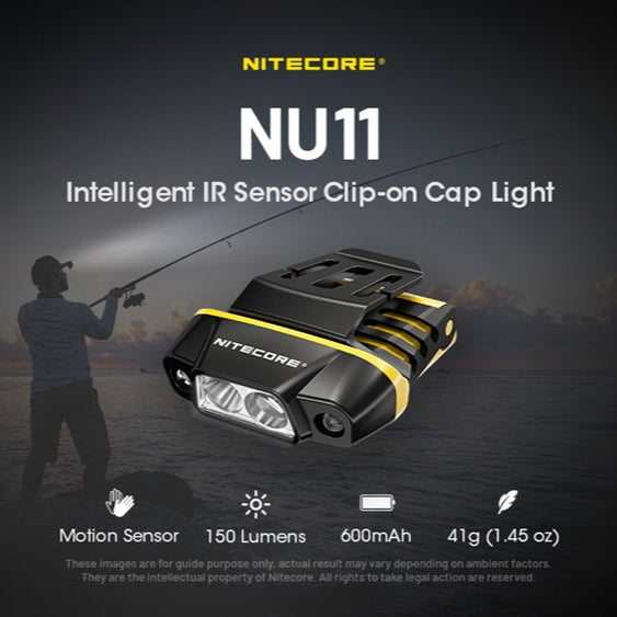 Nitecore NU11 Motion Sensing Clip-On Cap Light
