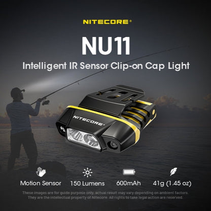 Nitecore NU11 Motion Sensing Clip-On Cap Light