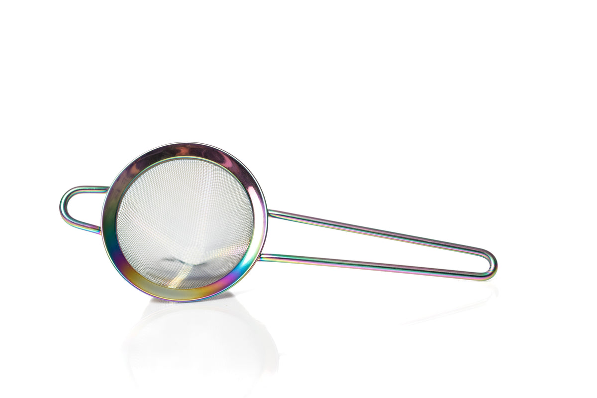 Bull In China Fine Mesh Strainers Rainbow Chrome