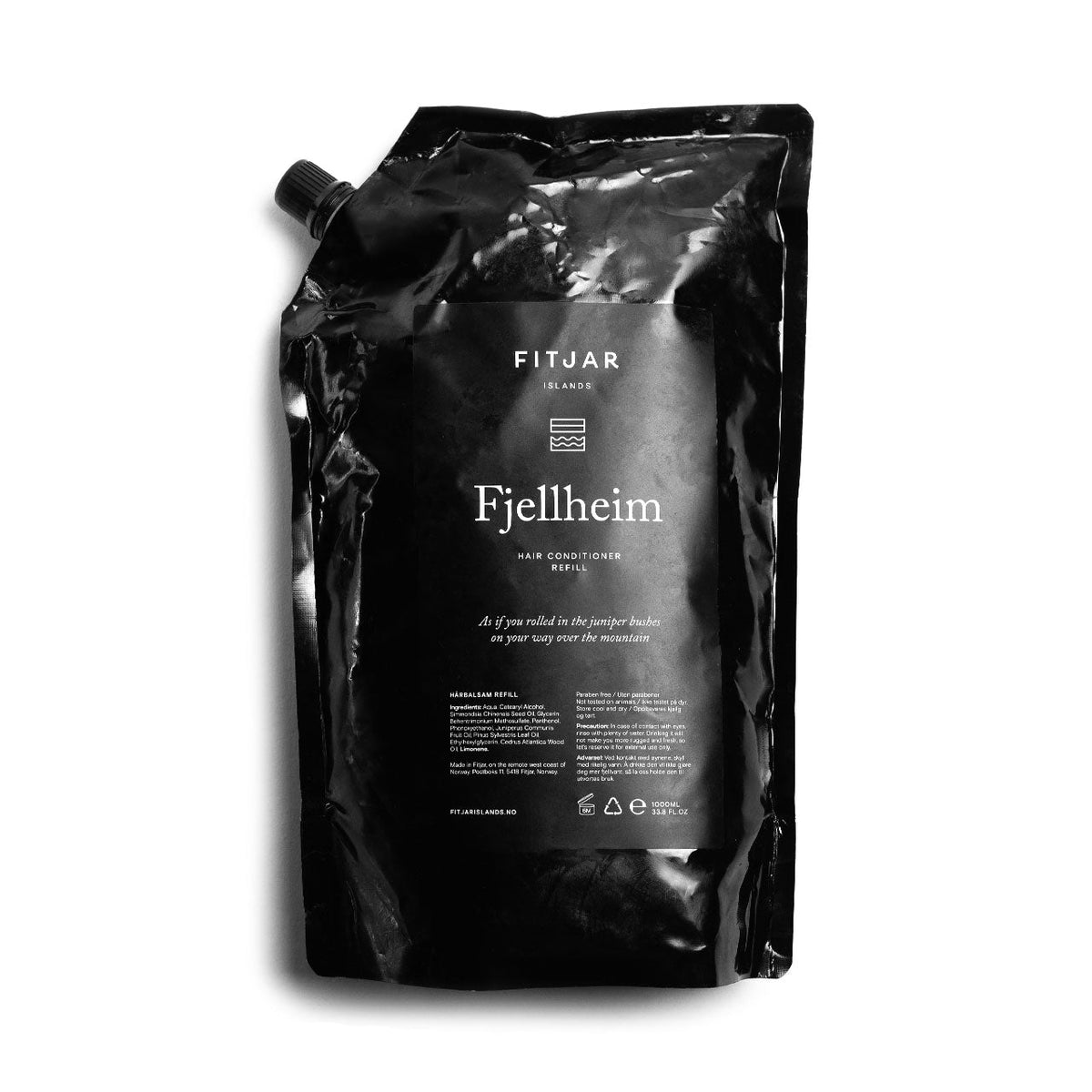 Fitjar Island Hair Conditioner Fjellheim 1000mL Refill Bag