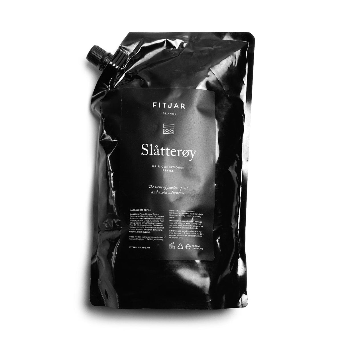 Fitjar Island Hair Conditioner Slatteroy 1000mL Refill Bag