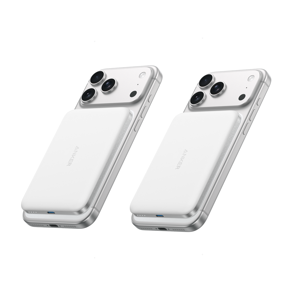 Anker Nano MagSafe Power Bank Aurora White | 2-Pack