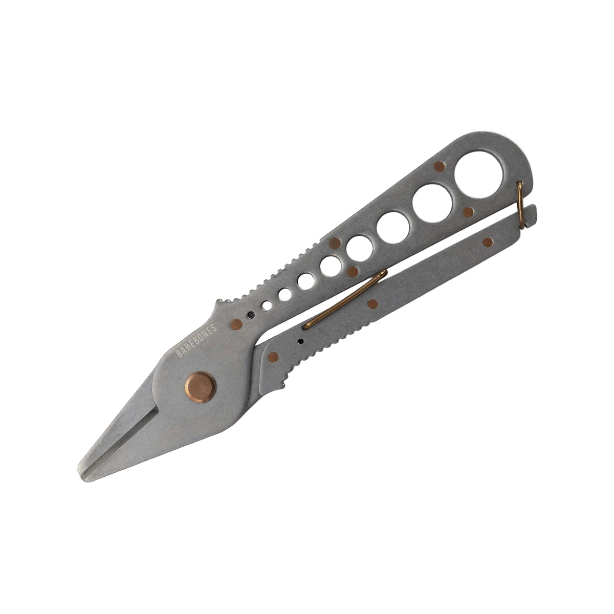 Barbones Herb Harvest and Strip Tool Tumbled Steel