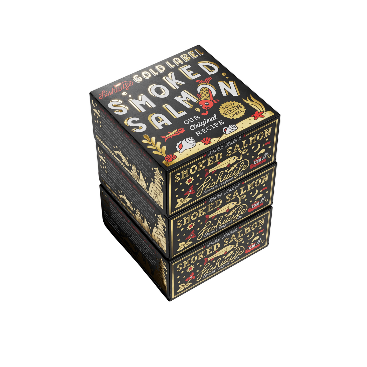 FishWife Gold Label Smoked Salmon 3-pack