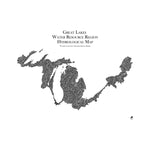 Great Lake Regional Hydrological Map - Black